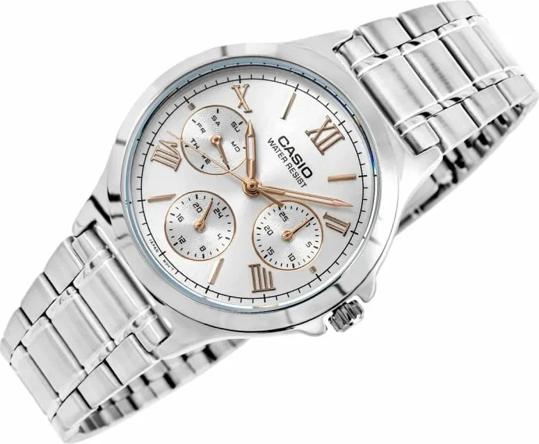 Orë dore për femra CASIO, argjend - 3