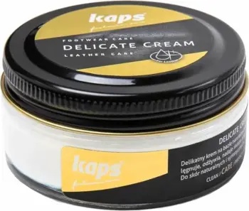 Krem kujdesi për këpucë Kaps Delicate, për lëkurë natyrale dhe sintetike, me dyll natyral, shumëngjyrësh