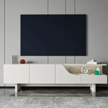 Komodë TV Skye Decor, Line, ngjyrë bezhë