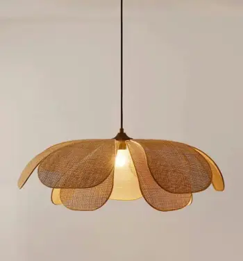 Llambë tavani Opviq, kapak bambuje, BRZ-343408, bezhë/zezë