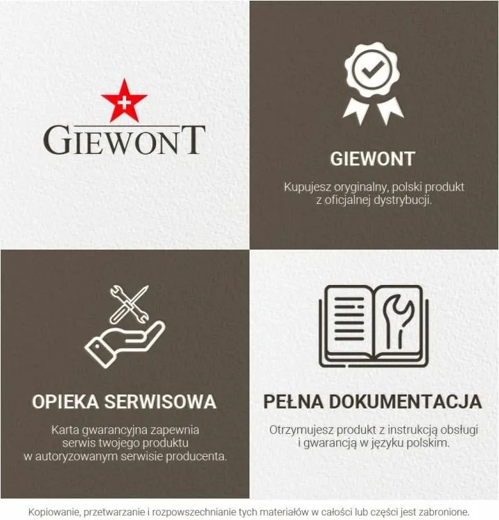 Orë dore për meshkuj Giewont, argjendtë - 16