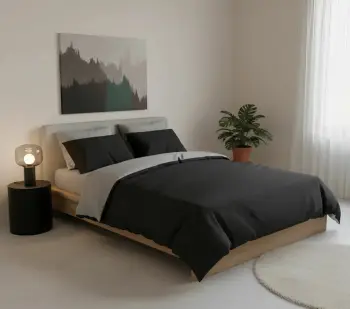 Set mbulesë për jorgan njëpersonësh, ngjyrë gri, L'Essentiel Linge de Maison, Giorno Kombin