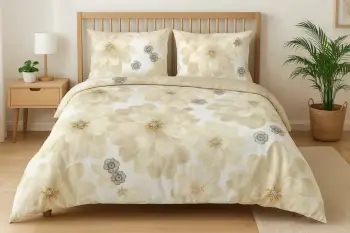 Set mbulesë për jorgan super king Solea, krem, bezhë, gri, L'Essentiel Linge de Maison