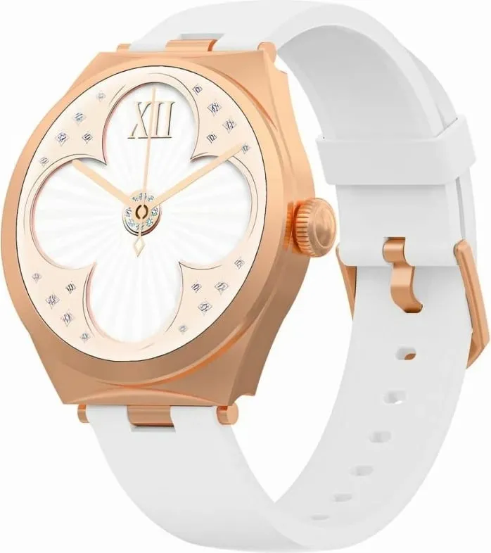Smartwatch Gravity për femra, rozë e bardhë - 1