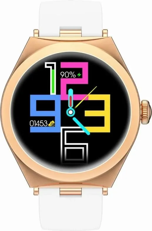 Smartwatch Gravity për femra, rozë e bardhë - 2