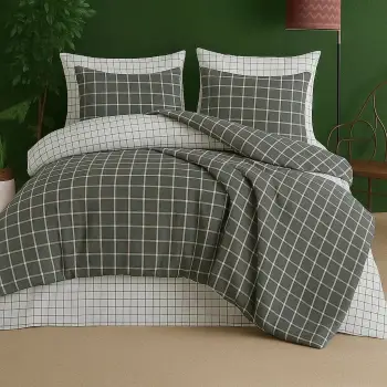 Set mbulesë për jorgan king size, ngjyrë antracit, L'Essentiel Linge de Maison, me dy jastëkë