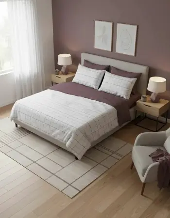 Set mbulesë për jorgan single Ranforce, ngjyrë dusty rose, L'Essentiel Linge de Maison