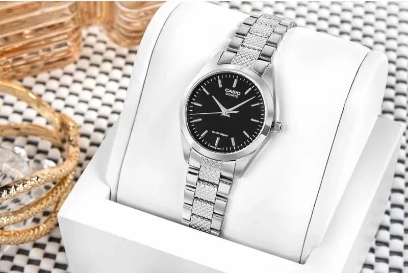 Orë dore për femra Casio, argjend - 5