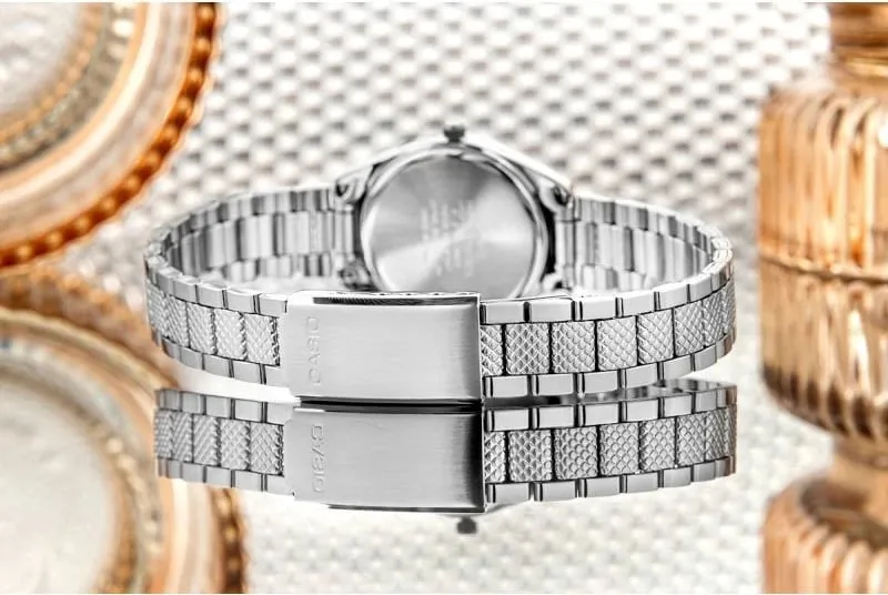 Orë dore për femra Casio, argjend - 7