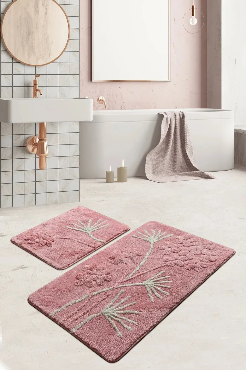Set tapetash për banjo (2 copë), Mijolnir, orchid-powder - 1