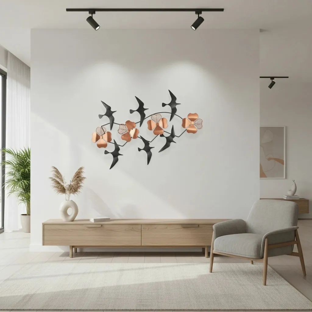 Aksesor dekorativ metalik për mur, Wallity, Bys-190-A - 2
