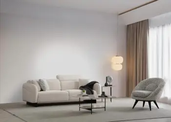 Divan treshe Caprice, i bardhë, Atelier del Sofa