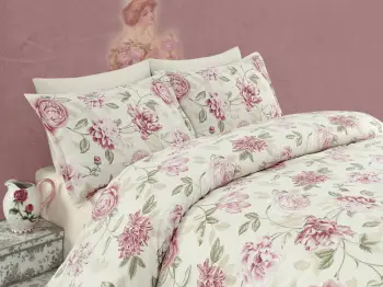 Set mbulesë për jorgan dopio, L'Essentiel Linge de Maison, Care, rozë
