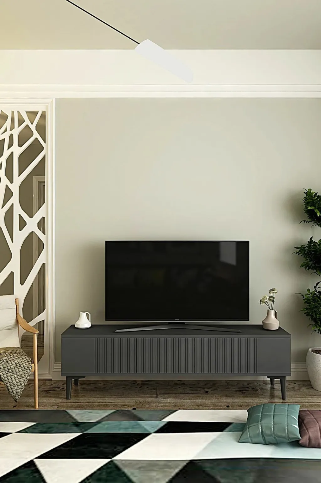 Komodë TV Skye Decor, Corsa 120, antracit - 1