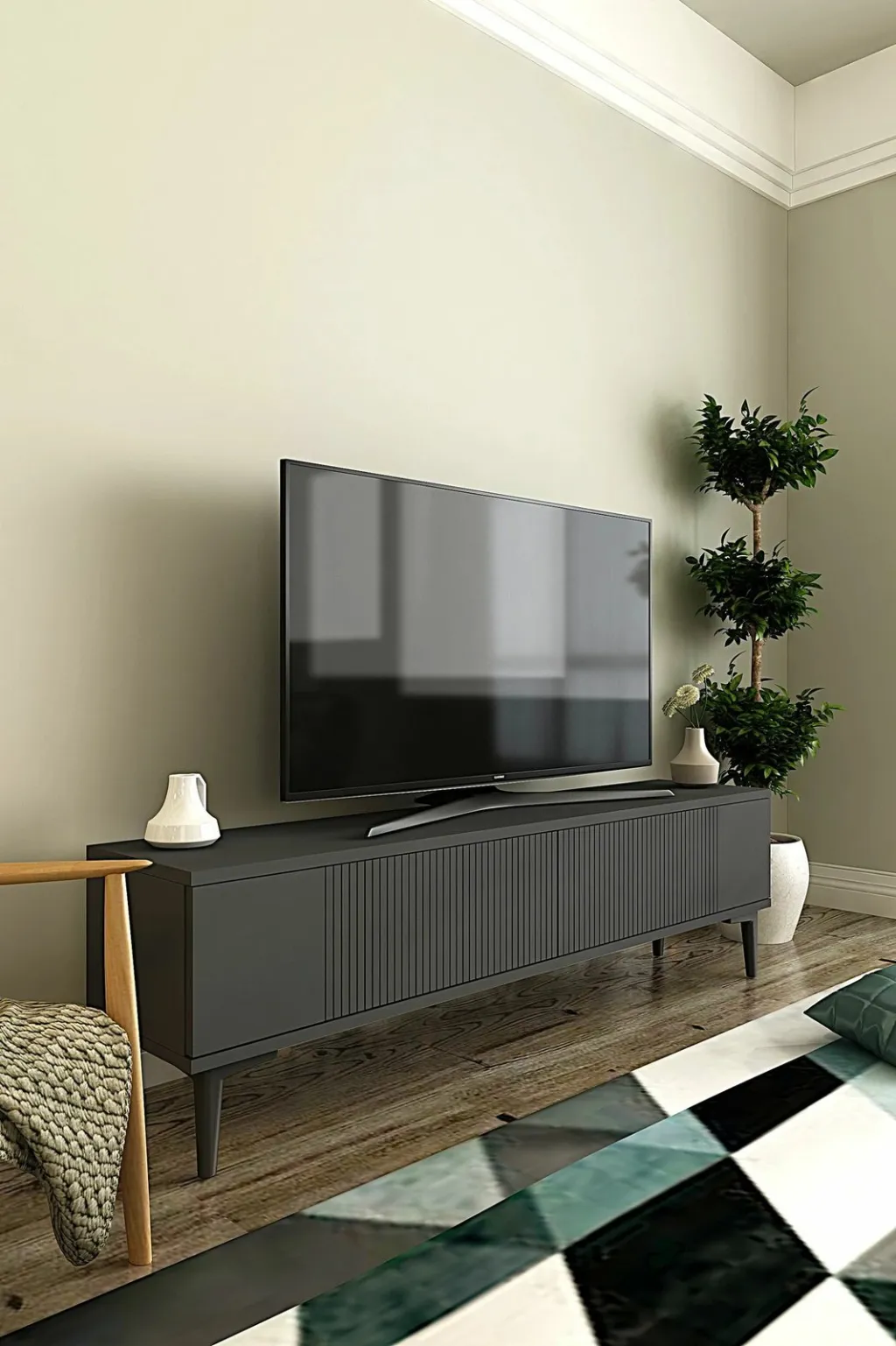 Komodë TV Skye Decor, Corsa 120, antracit - 2