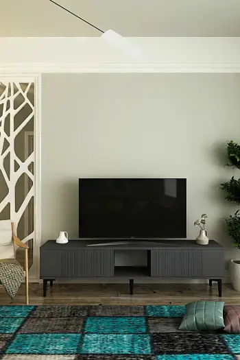Komodë TV Skye Decor, Corsa 150, ngjyrë antracit
