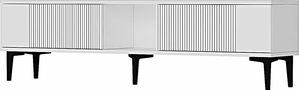 Komodinë TV Skye Decor, Corsa 150, e bardhë - 4
