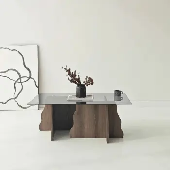 Tavolinë kafeje Skye Decor, ngjyrë arr dhe fume