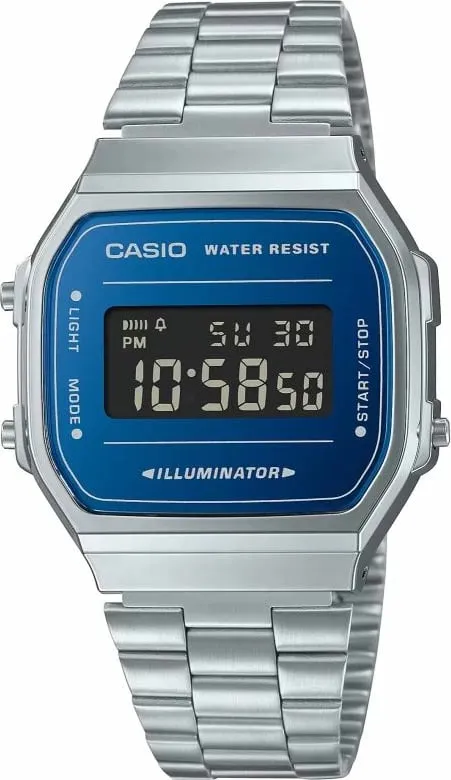 Orë dore për meshkuj CASIO, argjend - 1
