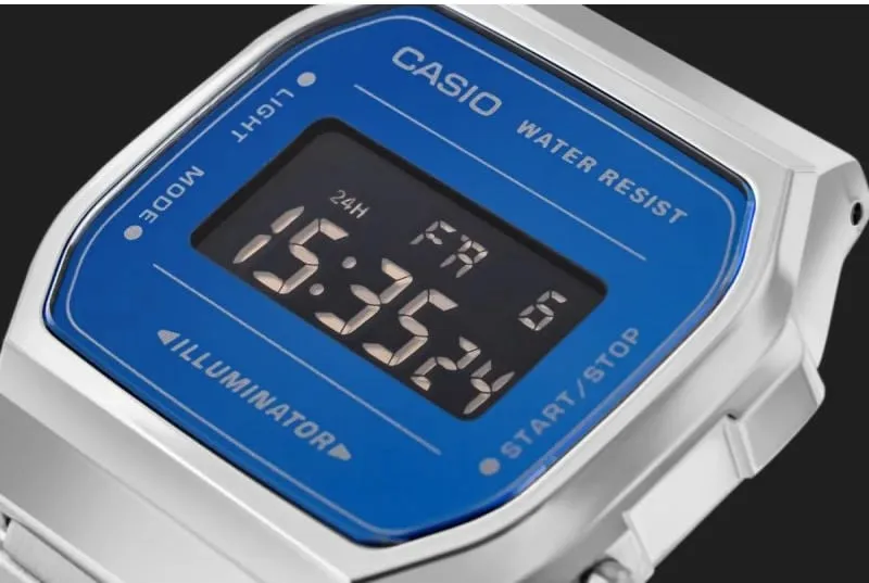 Orë dore për meshkuj CASIO, argjend - 4