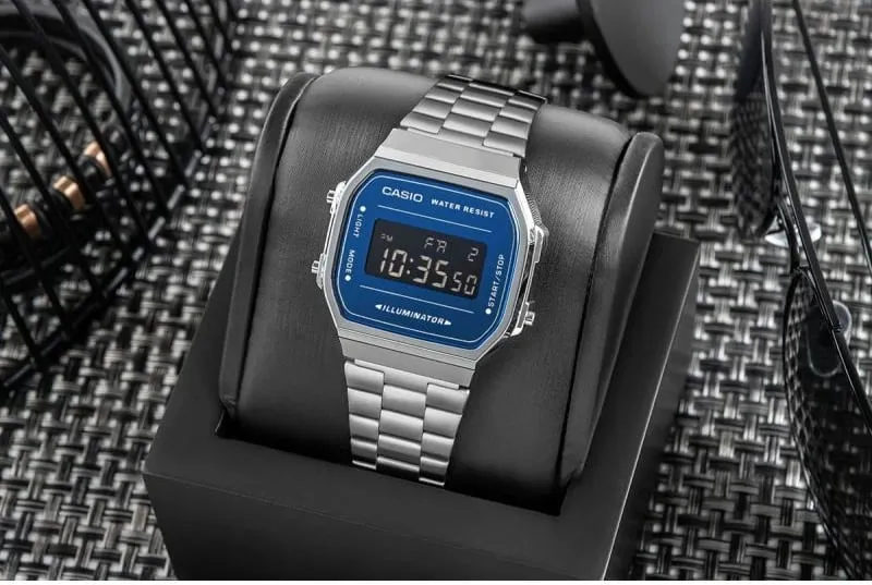 Orë dore për meshkuj CASIO, argjend - 5