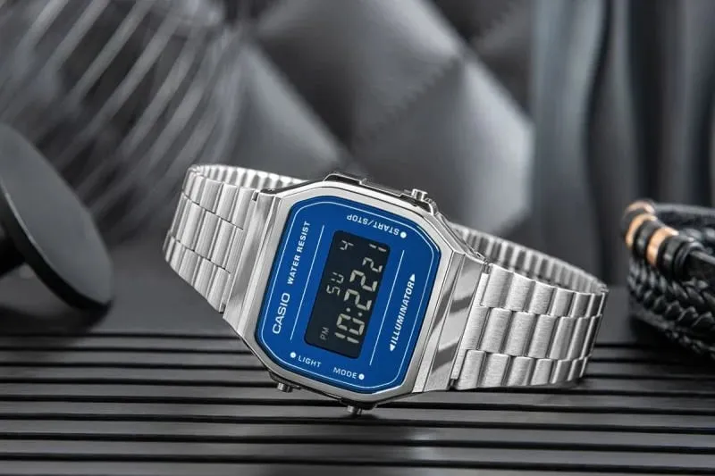 Orë dore për meshkuj CASIO, argjend - 6