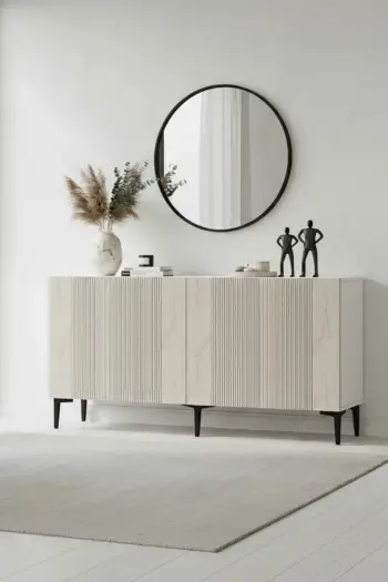 Konsol Skye Decor, Corsa 150, e bardhë, travertin