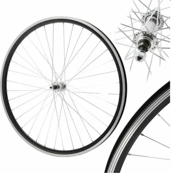 Rrotë përpara biçiklete Shimano, e zezë - 1
