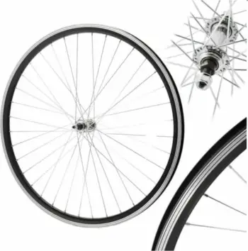 Rrotë përpara biçiklete Shimano, e zezë