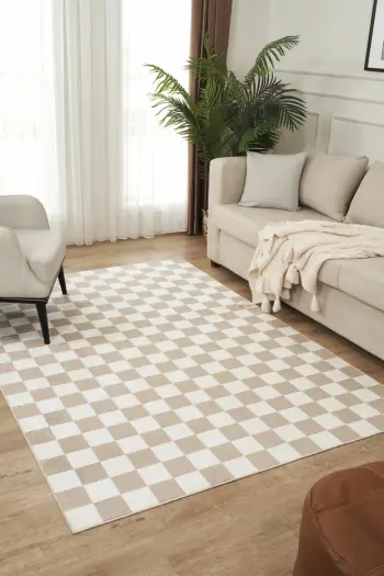 Qilim (200x290) Conceptum Hypnose, Damas 4001, krem, kafe