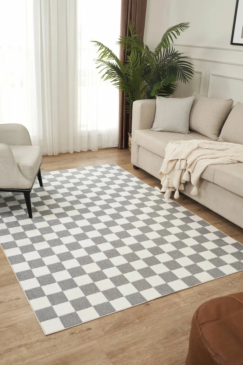 Qilim (200x290) Conceptum Hypnose, Damas 4004 - krem, antracit - 1