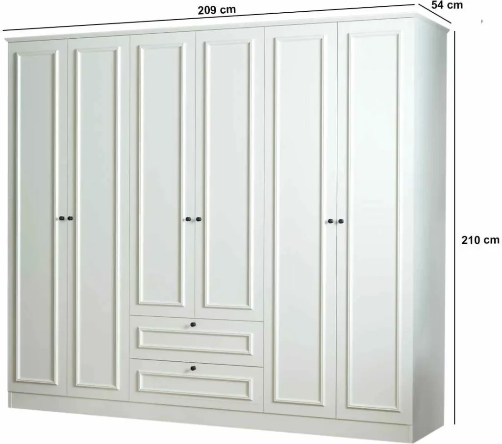 Dollap Skye Decor, Mira 6 210, i bardhë - 12