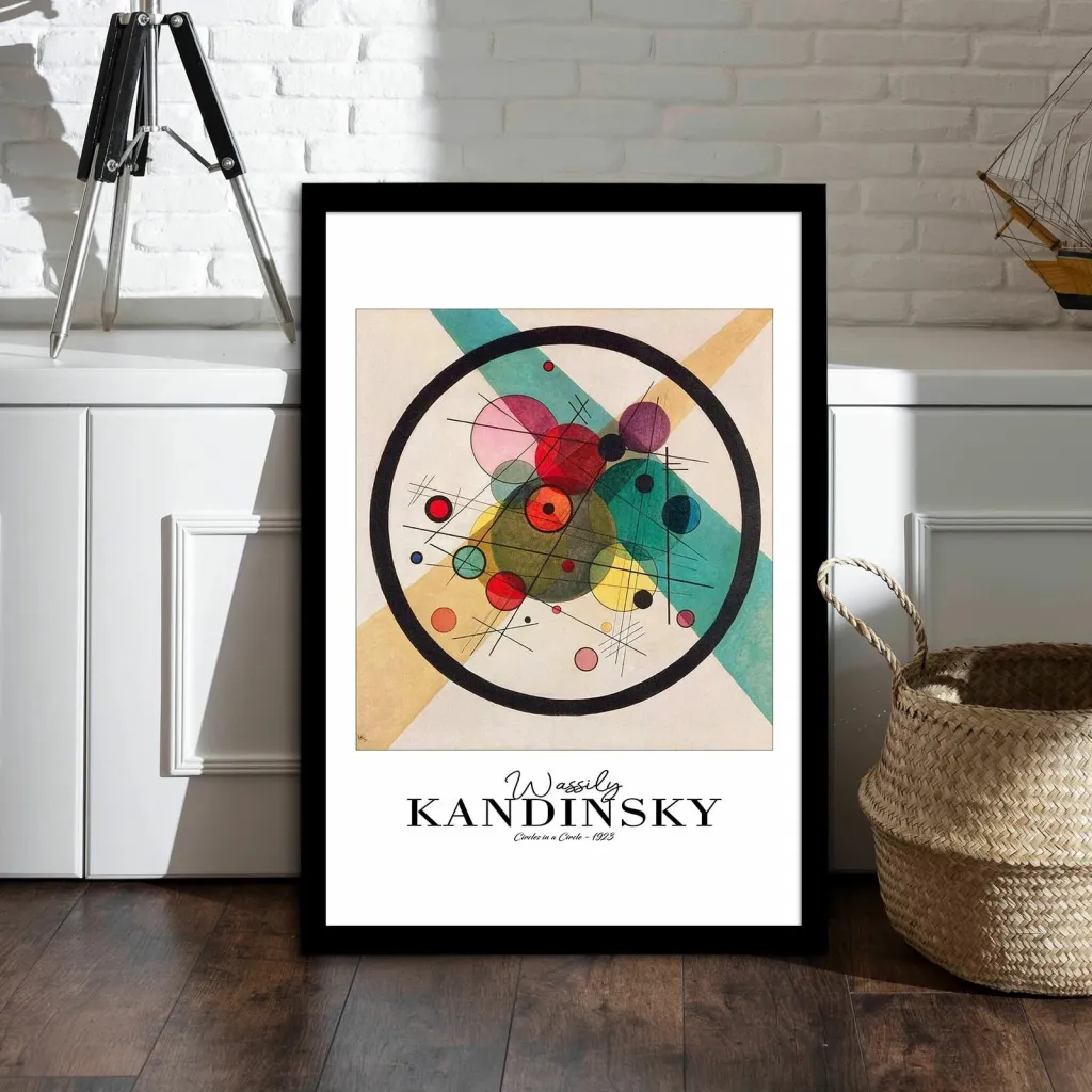 Pikturë dekorative me kornizë, Wallity, 4262SYHKANDINSKY-008 - 1
