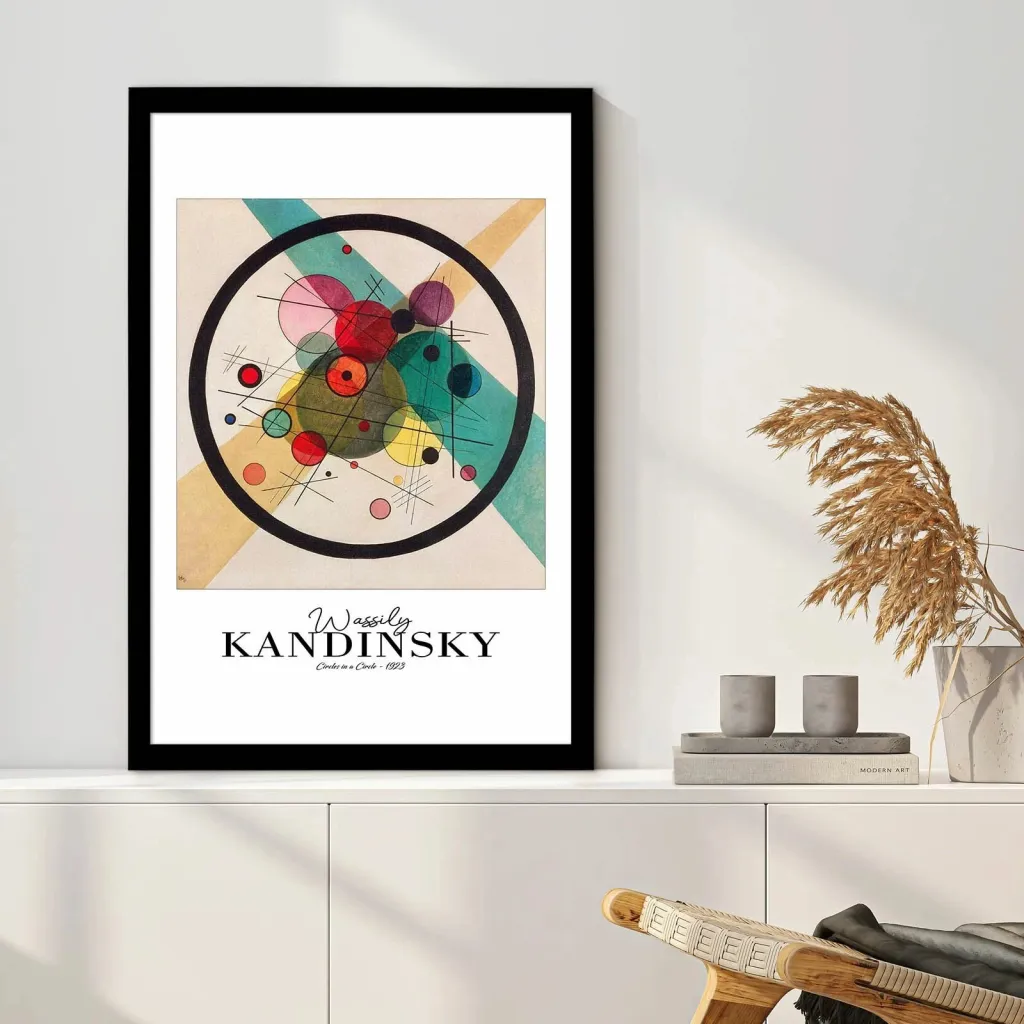 Pikturë dekorative me kornizë, Wallity, 4262SYHKANDINSKY-008 - 3