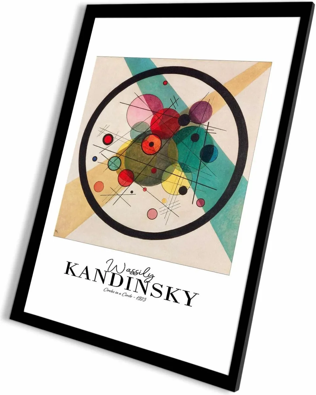 Pikturë dekorative me kornizë, Wallity, 4262SYHKANDINSKY-008 - 4