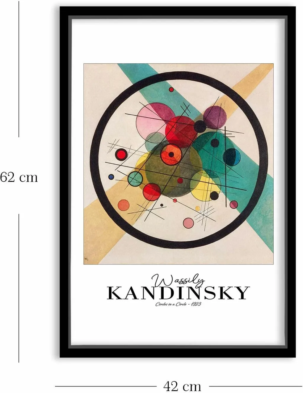 Pikturë dekorative me kornizë, Wallity, 4262SYHKANDINSKY-008 - 5