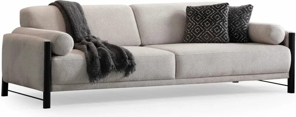 Divan treshe Nora, bezhë, Atelier del Sofa - 4