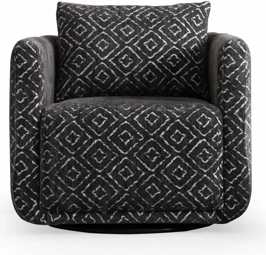 Karrige Wing Nora, e zezë dhe e bardhë, Atelier del Sofa - 3