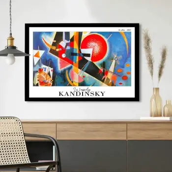 Pikturë dekorative me kornizë, Wallity, 4262SYHKANDINSKY-015, shumëngjyrëshe, 42x62cm
