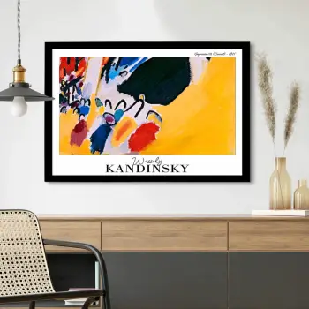 Pikturë dekorative me kornizë, Wallity, 4262SYHKANDINSKY-017, shumëngjyrëshe, 42x62cm