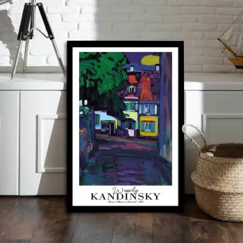 Pikturë dekorative me kornizë, Wallity, 4262SYHKANDINSKY-018, shumëngjyrëshe, 42x62cm