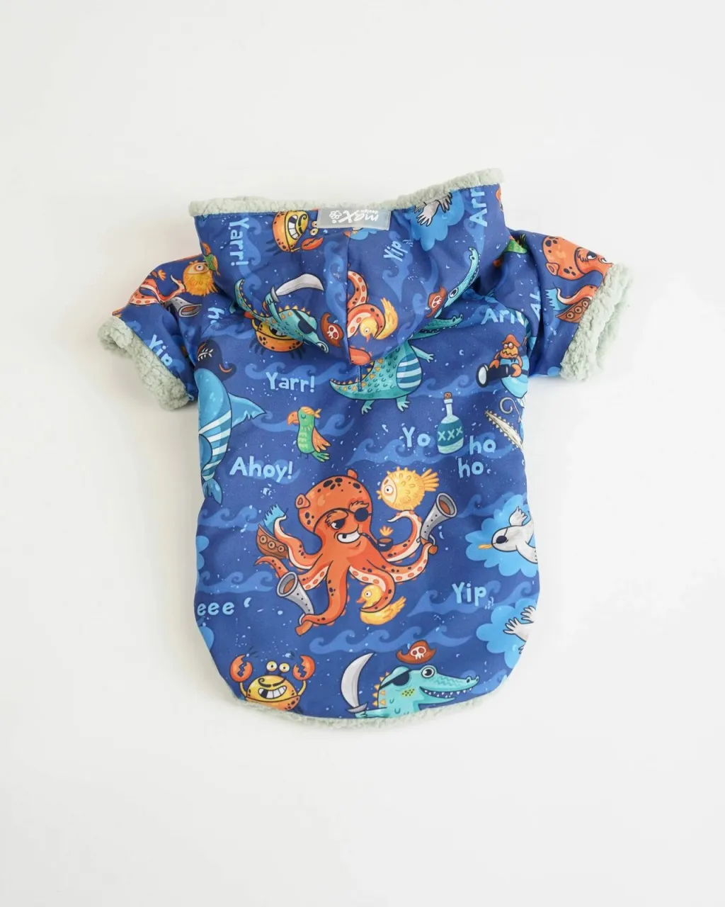 Bluze me kapuç për qen, multikolor, Ocean Raincoat, Paws & Whiskers, XL - 4
