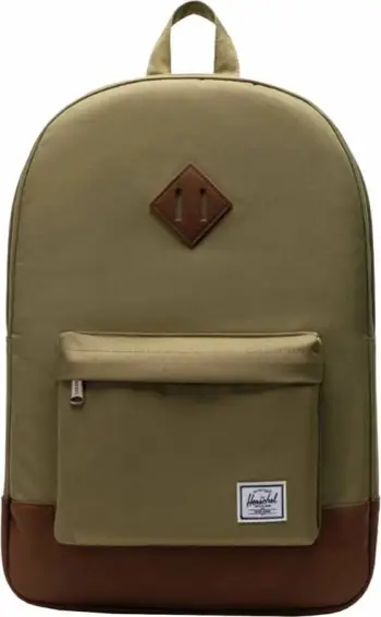 Çantë shpine Herschel Heritage, 15", poliester, jeshile Dried Herb