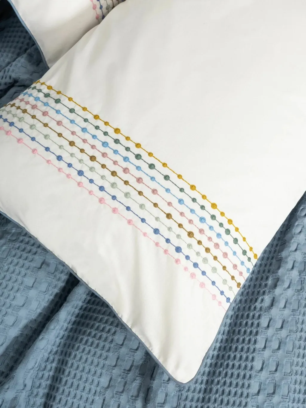 Set Double Pique L'Essentiel Linge de Maison, ngjyrë indigo - 2
