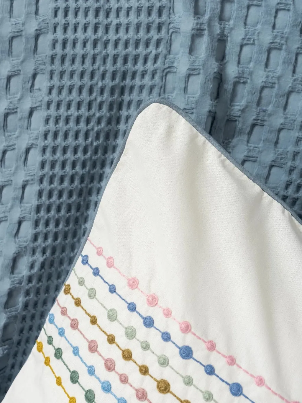 Set Double Pique L'Essentiel Linge de Maison, ngjyrë indigo - 3