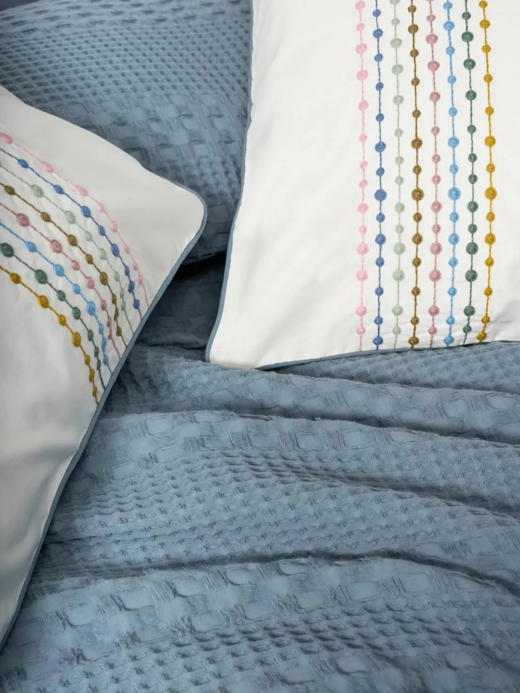 Set Double Pique L'Essentiel Linge de Maison, ngjyrë indigo - 4