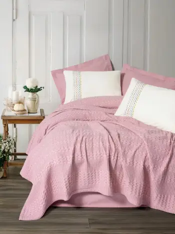 Set pike dopio, ngjyrë rozë, L'Essentiel Linge de Maison