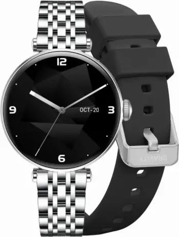 Smartwatch Gravity unisex, e zezë