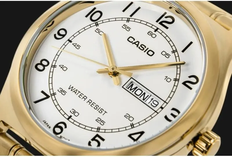 Orë dore për meshkuj Casio, të arta - 4