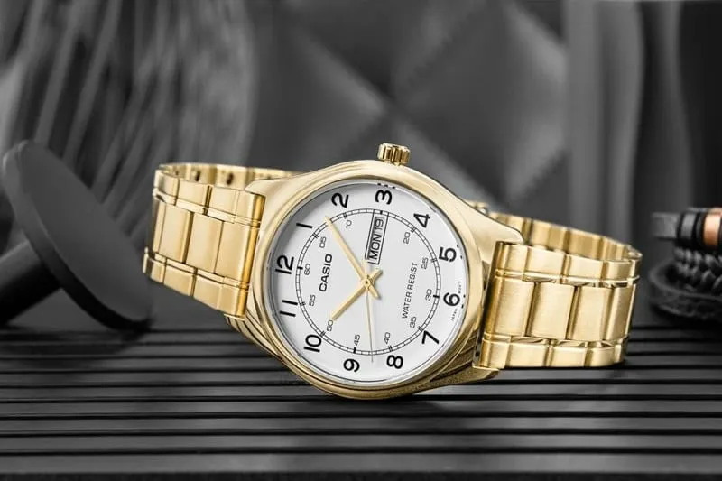 Orë dore për meshkuj Casio, të arta - 6